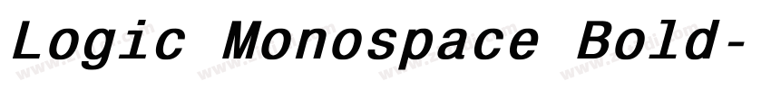 Logic Monospace Bold字体转换